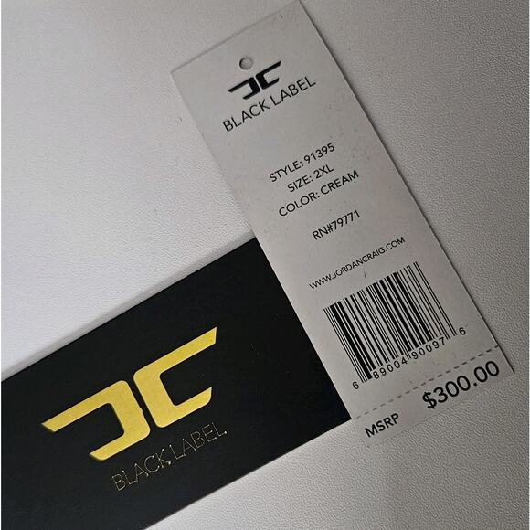 Jordan Craig Black Label Tan Long Faux Fur Trim Wool Blend Coat Womens Plus 2X - Picture 9 of 9